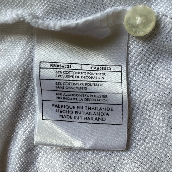 Nike Golf Dri-FIT men’s white Ballantine’s Scotch polo, size medium - Picture 7 of 9